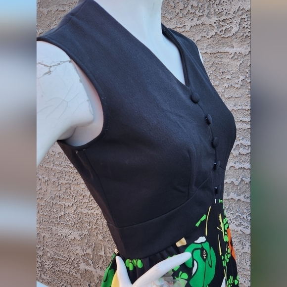 Vintage 1970's Sleeveless‎ Maxi Dress - Picture 4 of 11